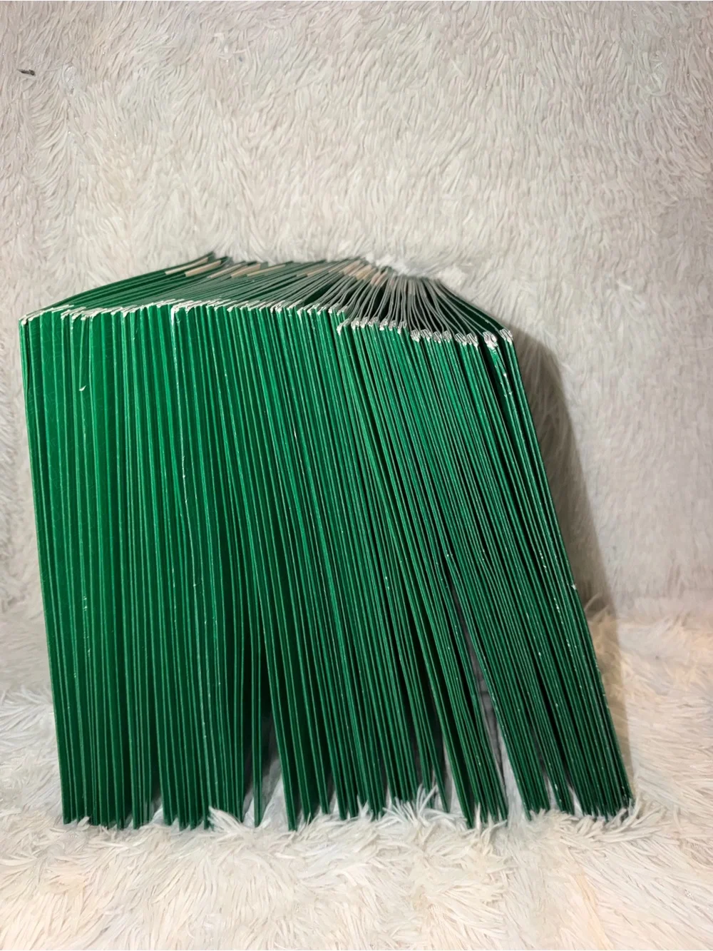 Five Star Green Two-Pocket Paper Folders, lot of 45 folders